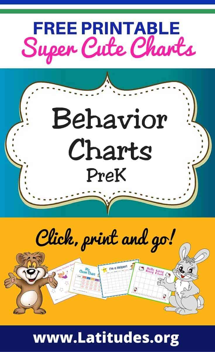 FREE Printable Behavior Charts For Teachers Students Pre K ACN Latitudes