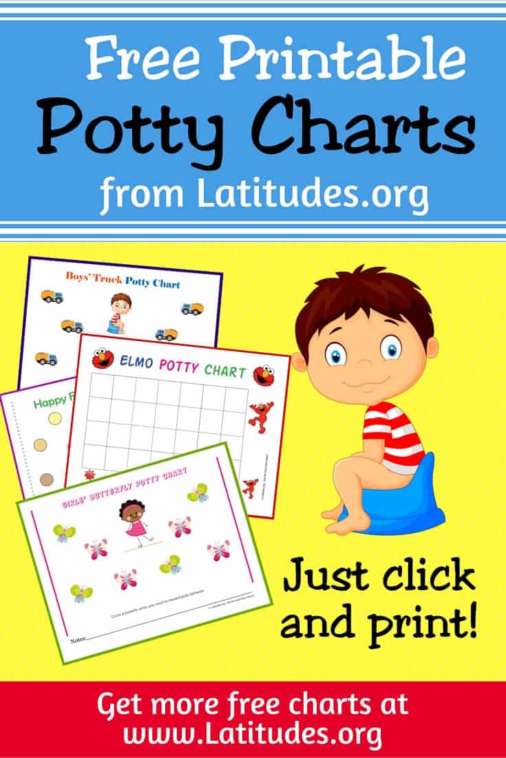 Free Printable Potty Training Charts For Toddlers