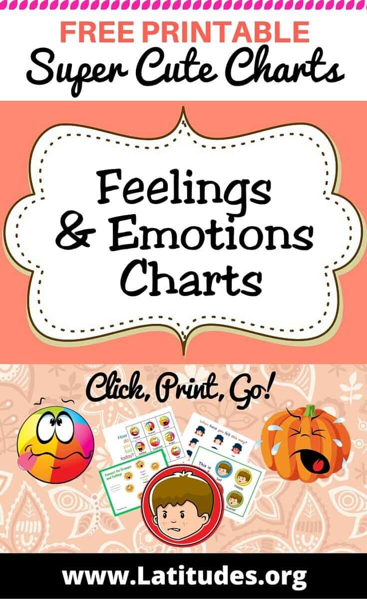 FREE Printable Feelings & Emotions Charts for Kids ACN Latitudes