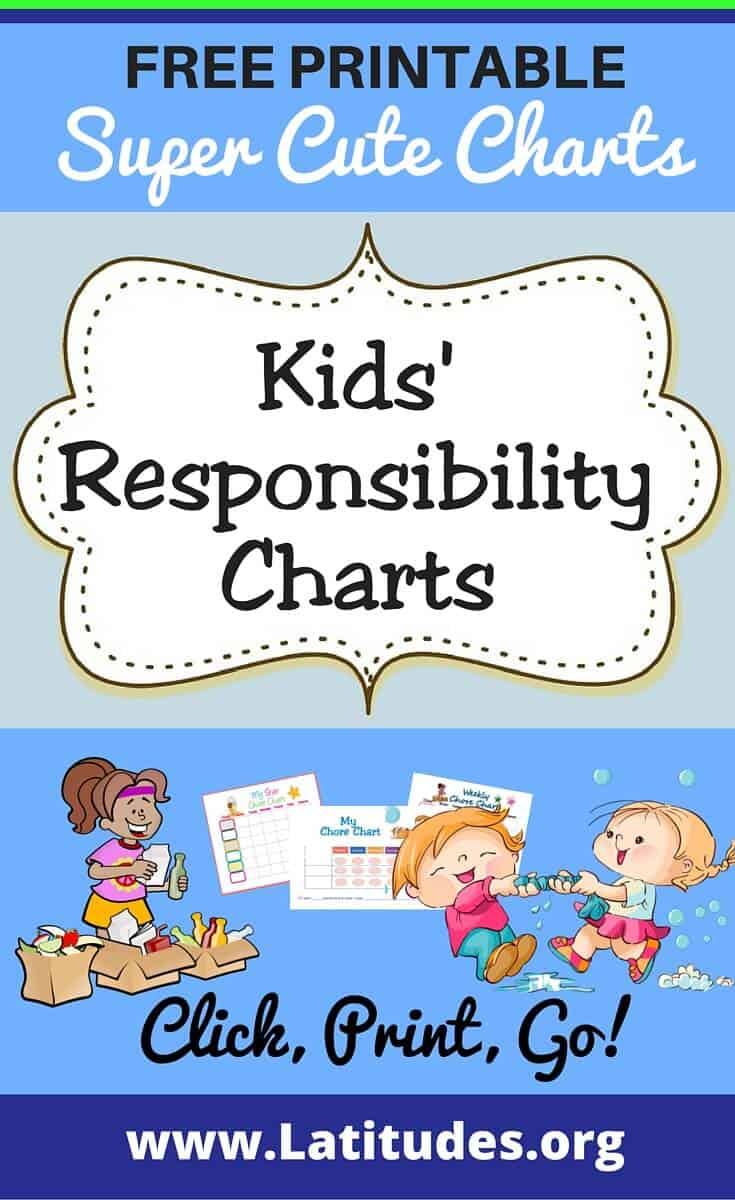 FREE Printable Responsibility Charts For Kids ACN Latitudes