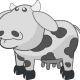 cow bw