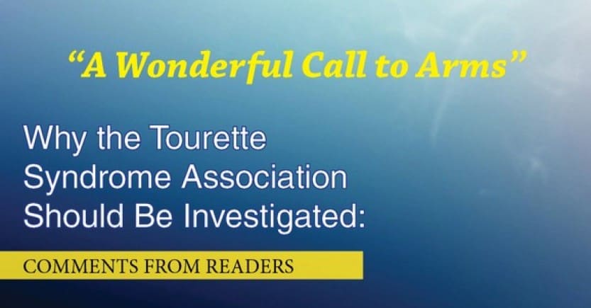 More Great Comments from our Tourette Syndrome Association Series