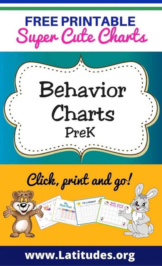 Printable Behavior Charts for Teachers & Students (PreK) ACN Latitudes