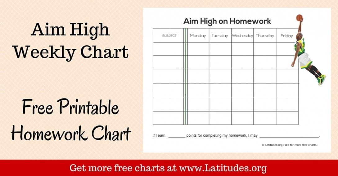 High School Homework Chart