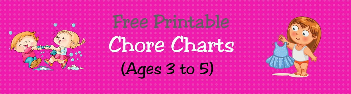 Header Chore Charts Ages 3 - 5