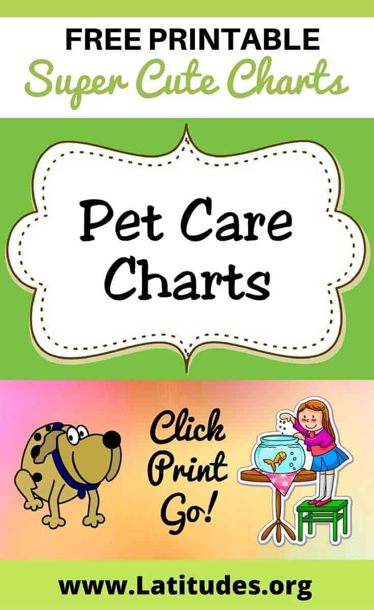 Pet Care Charts Pinterest