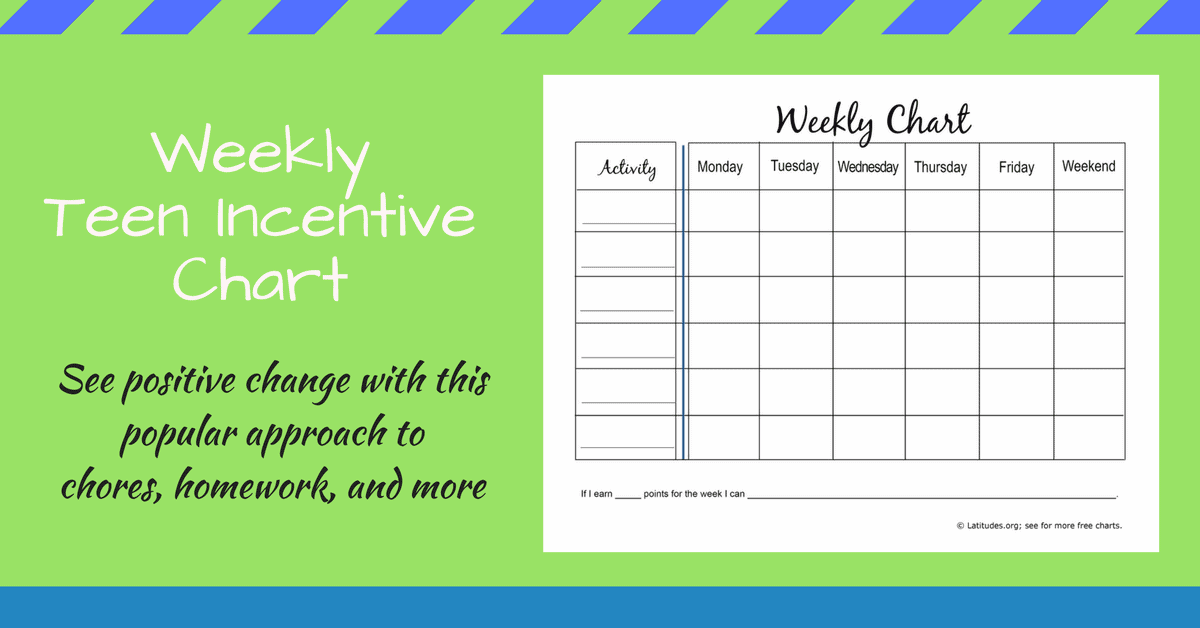 FREE Weekly Incentive Chart (for Teenagers)  ACN Latitudes