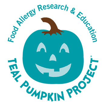 teal pumpkin logo halloween