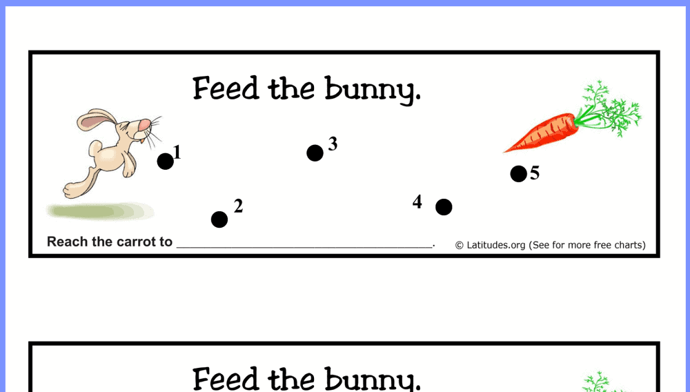 Feed the Bunny Behavior Chart