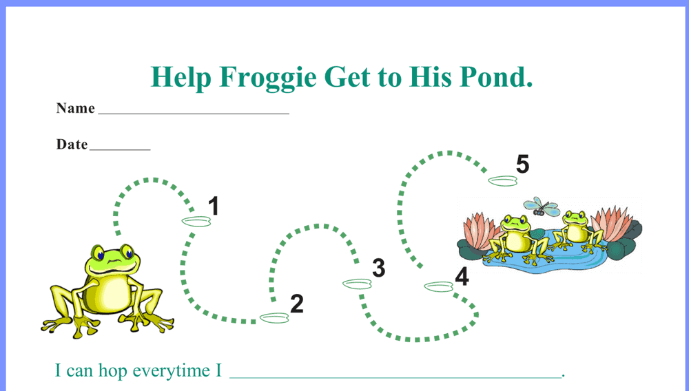 Frog to Pond Behavior Chart