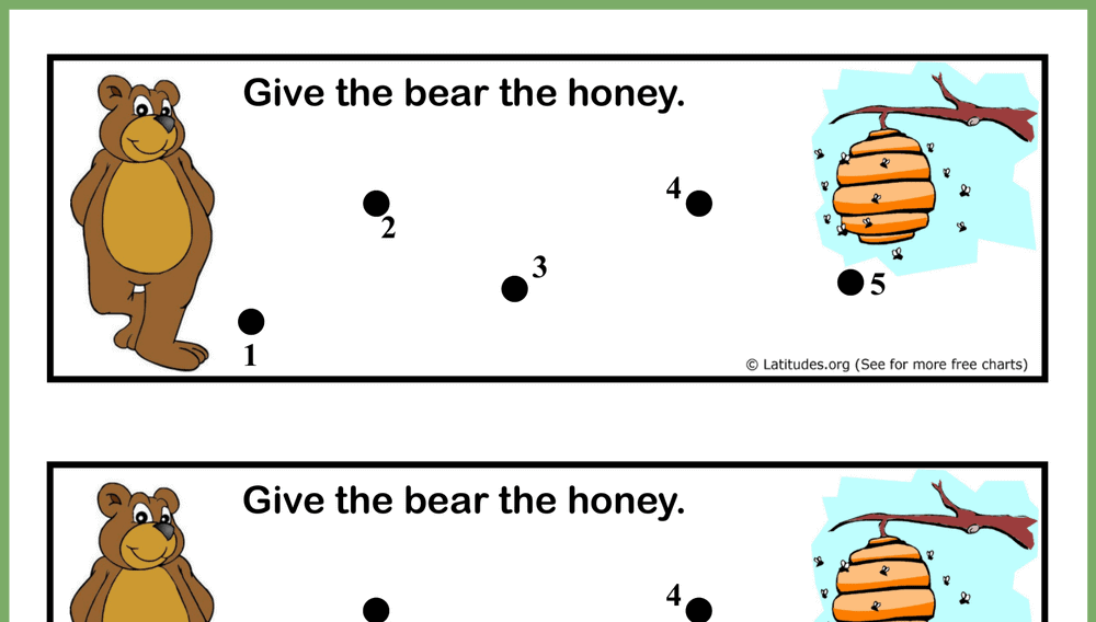 Give Bear Honey Behavior Chart