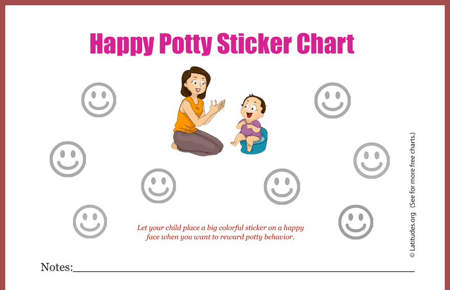 Happy Mom Potty Sticker