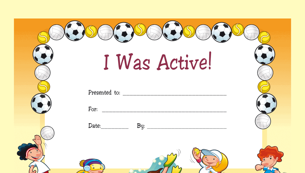 I Was Active Certificate