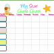 My Weekly Star Chore Chart