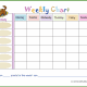 Pastel Weekly Behavior Chart