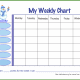 Snowman Weekly Behavior Chart