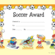 Soccer Award Certificate