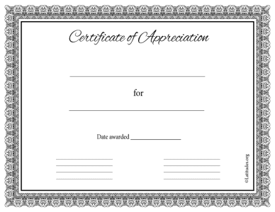 Certificate of Appreciation Formal Classic (Fillable) - ACN Latitudes