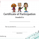 Certificate of Participation in Music 3 Kids (Fillable)