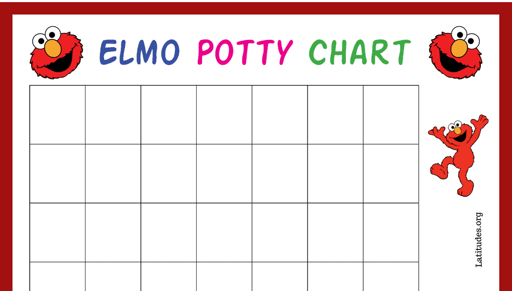 Elmo Potty Training Chart (Fillable)