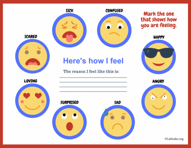 Emoji Here's How I Feel Feelings Chart - ACN Latitudes