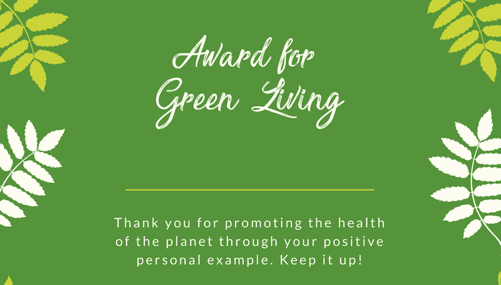 Green Living Award