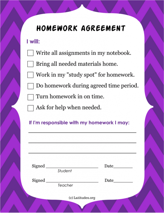 homework contract pdf