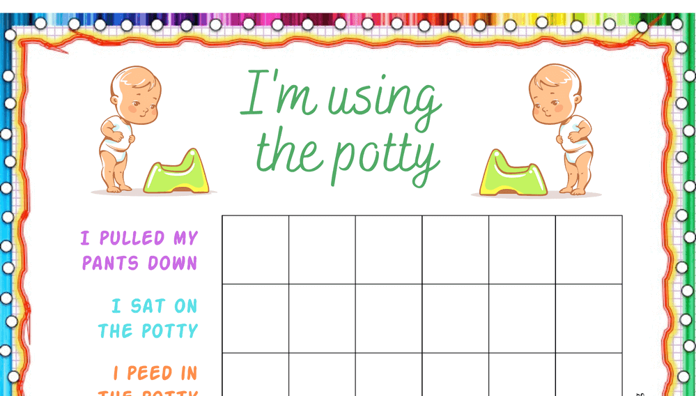 I'm Using the Potty Chart