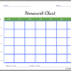 Intermediate Homework Completion Chart