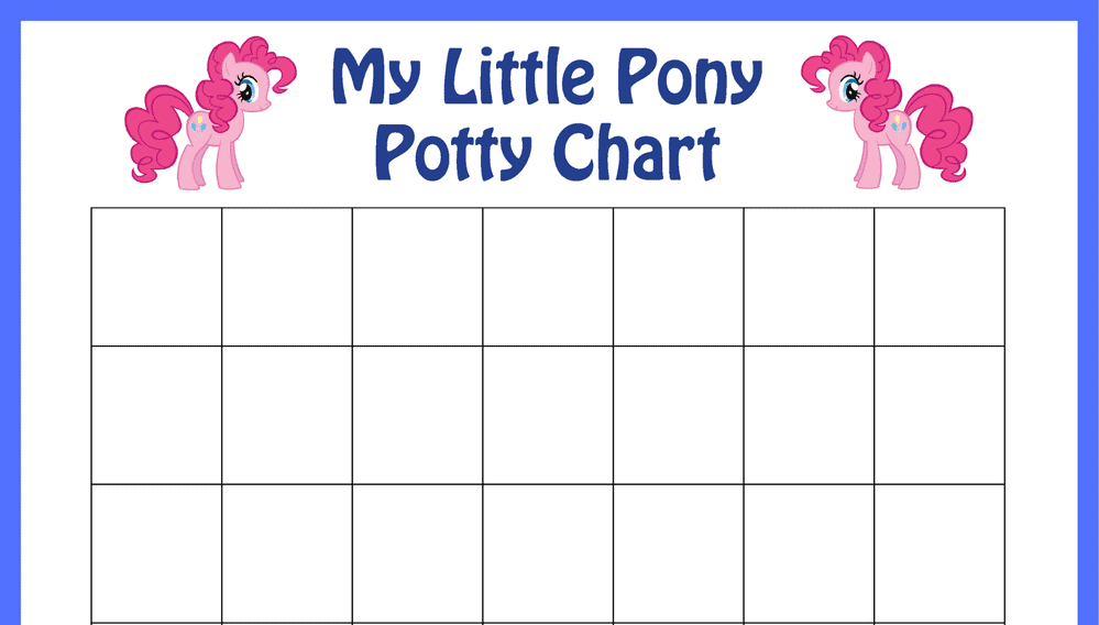 My Little Pony Potty Training Chart