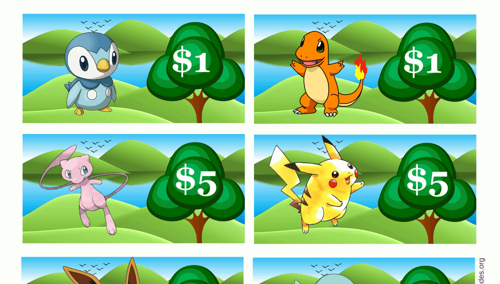 Pokemon Play Money