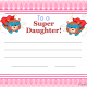 Super Daughter Certificate (Fillable)