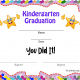 Thumbs Up Kindergarten Graduation Certificate