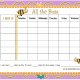 All the Buzz Weekly Behavior Chart (Fillable)