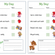 Alligator and Deer My Day PreK Daily Chart (Fillable)