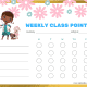 Doc McStuffins Weekly Class Points Chart (Fillable)