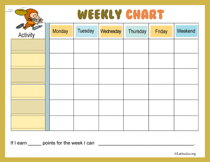 Football Weekly Behavior Chart (Fillable) – ACN Latitudes