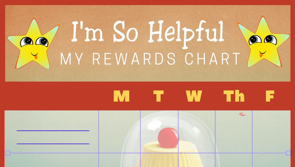 I'm So Helpful Rewards Chore Chart (Fillable)