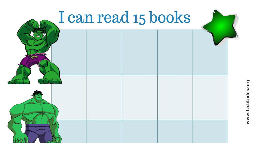 Incredible Hulk I Can Read 15 Books Chart