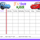 Lightning McQueen Disney Cars Its Your Week Weekly Behavior Chart (Fillable)