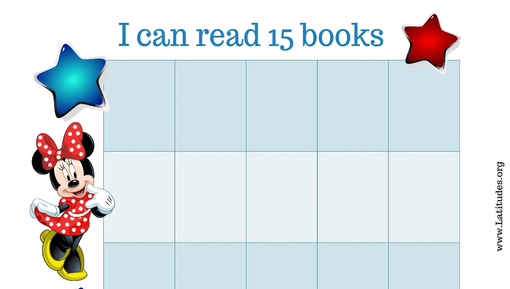 Minnie Mouse I Can Read 15 Books Chart