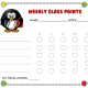 Penguin Weekly Class Points Behavior Chart (Fillable)