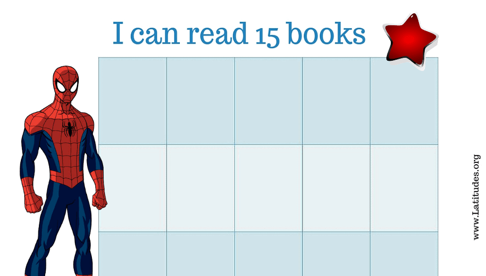 Spiderman I Can Read 15 Books Chart