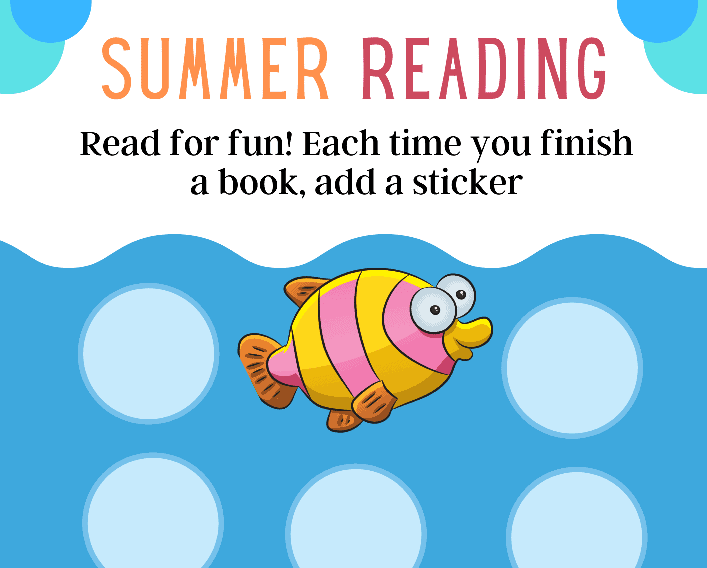 Summer Reading Sticker Chart