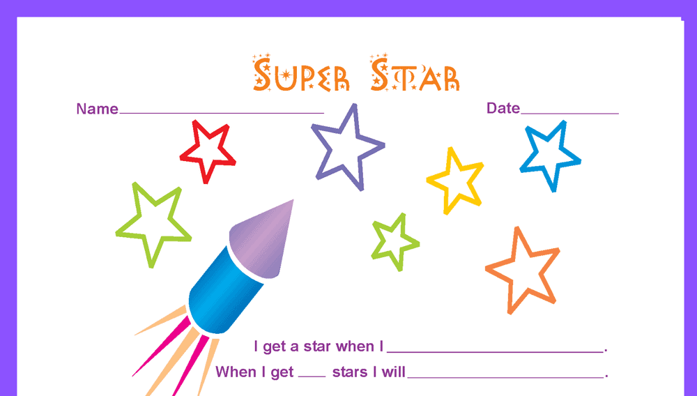 Super Star Behavior Chart