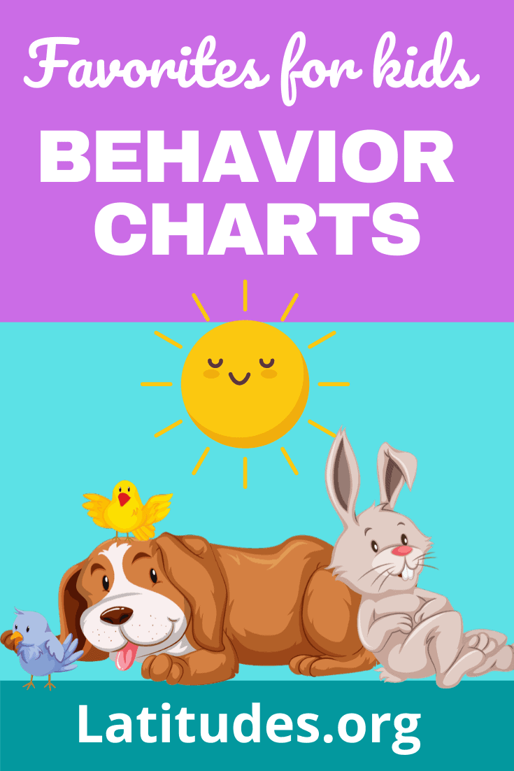 Printable Behavior Charts for Home & School ACN Latitudes