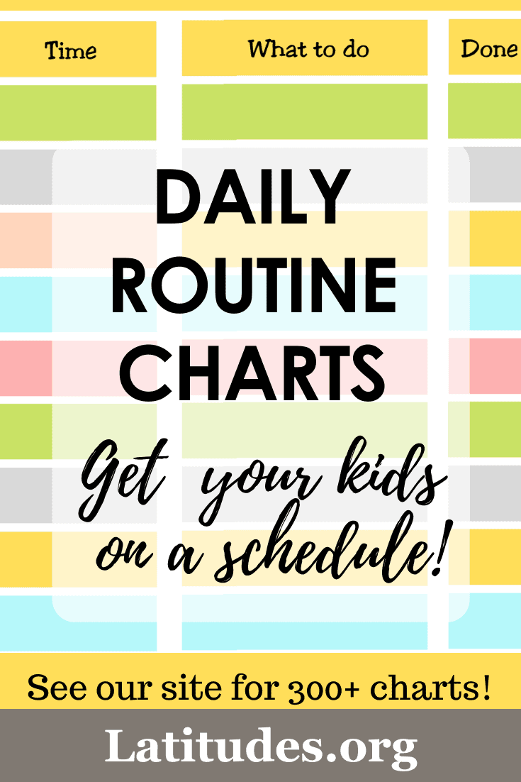 Printable Daily Routine Charts for Kids – ACN Latitudes