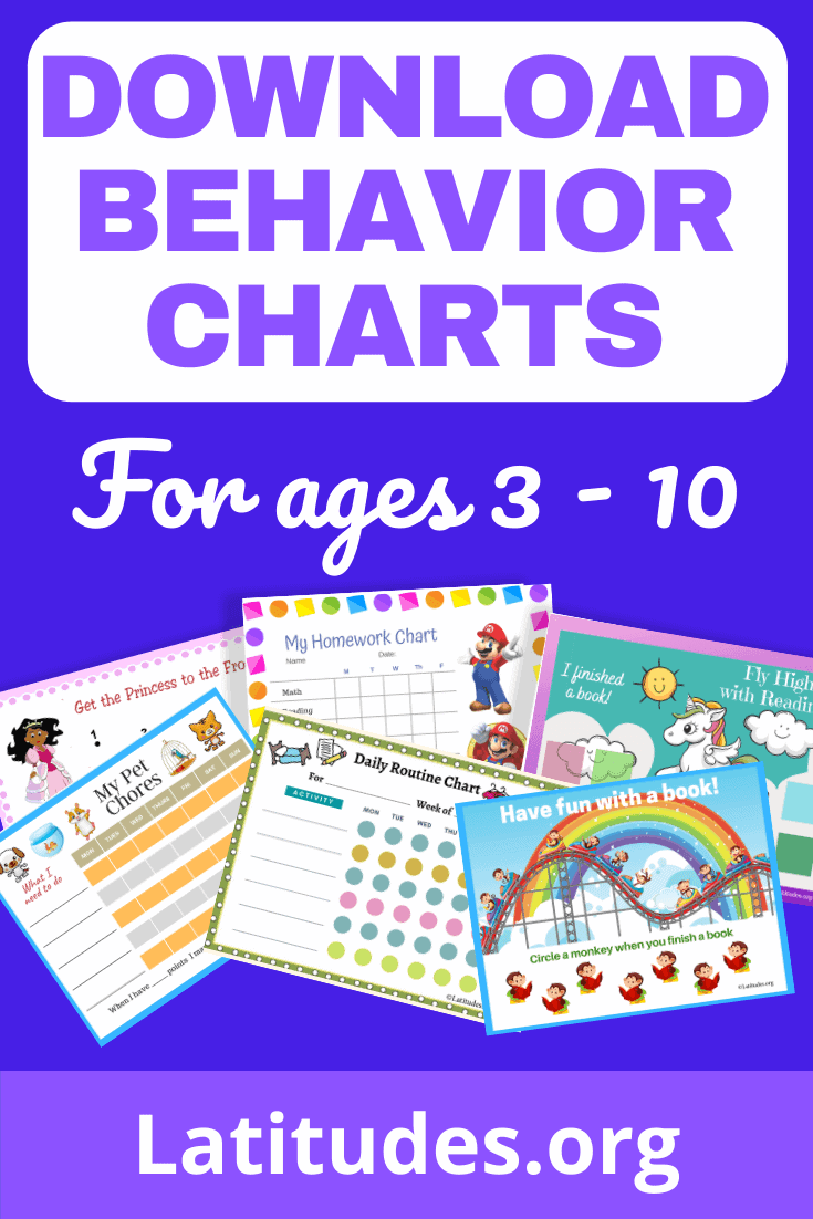 Printable Behavior Charts for Kids (Ages 3-10) – ACN Latitudes