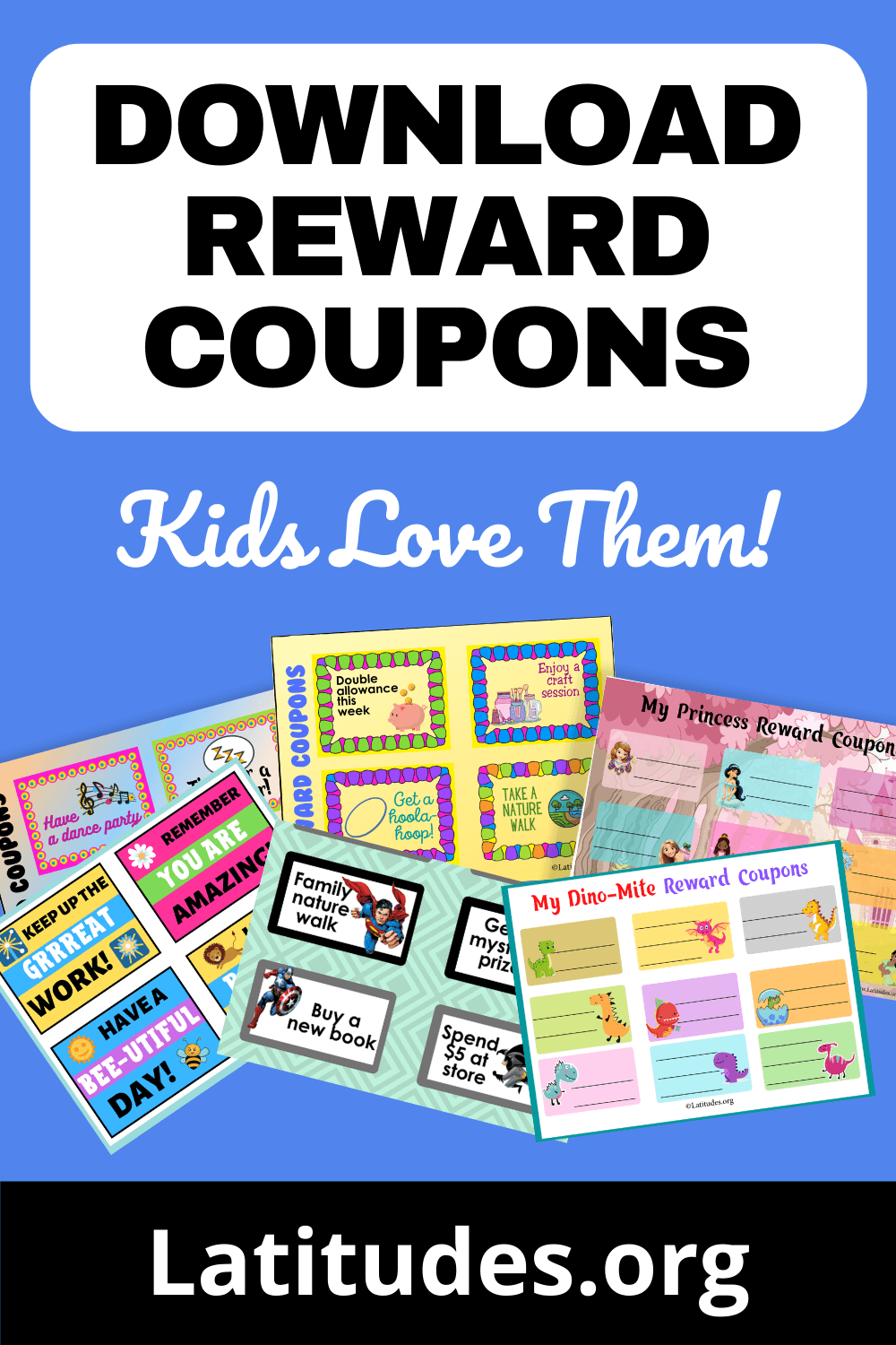 Printable Reward Coupons for Kids | ACN Latitudes