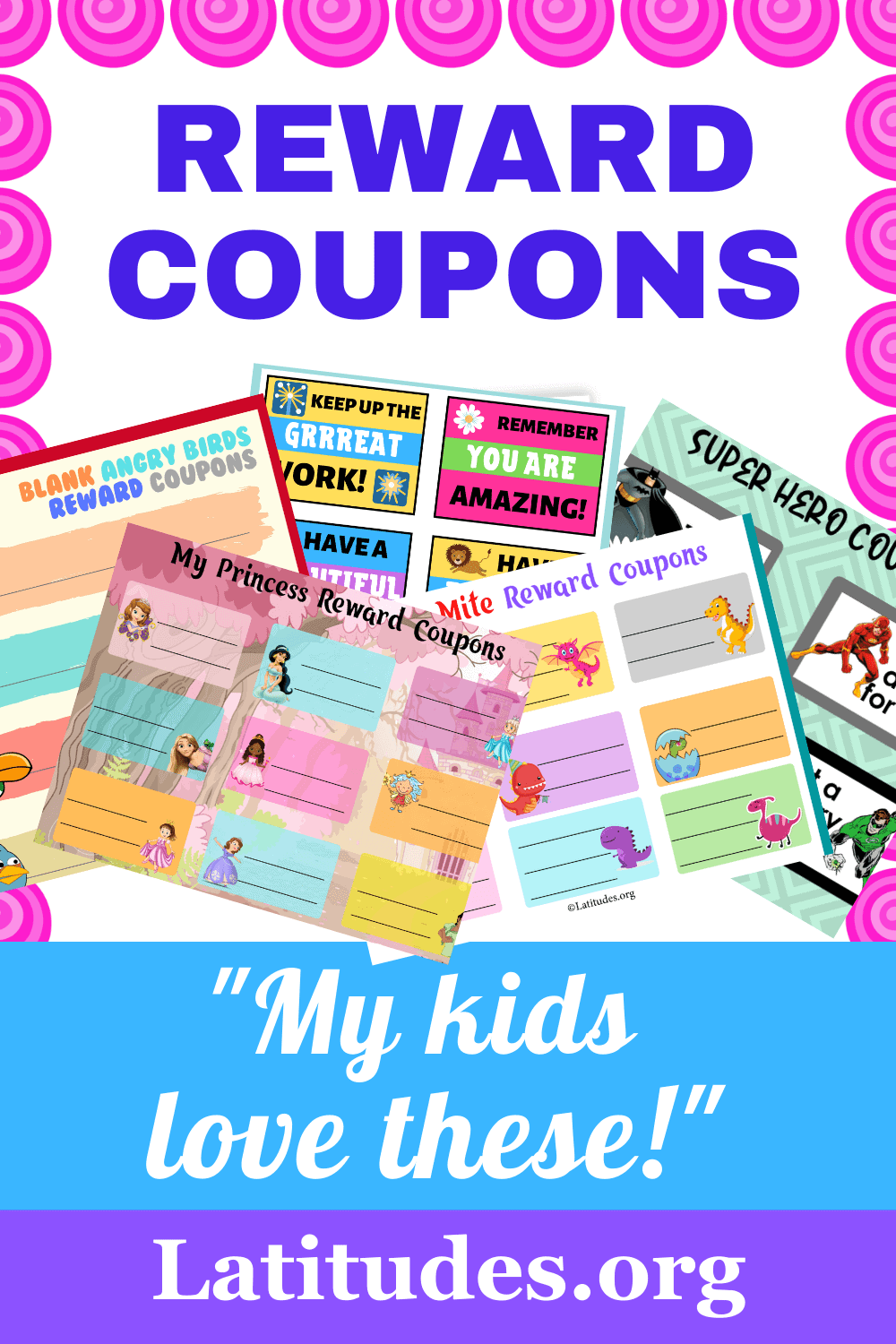 Printable Reward Coupons for Kids | ACN Latitudes